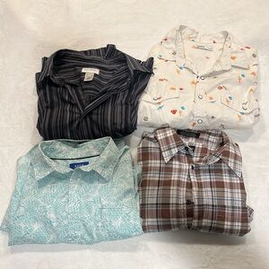 Lot of 4 Men’s button down shirts. Size Large.